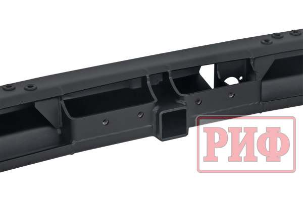 Бампер РИФ силовой задний Toyota Land Cruiser 200 2007-2015 c квадратом под фаркоп