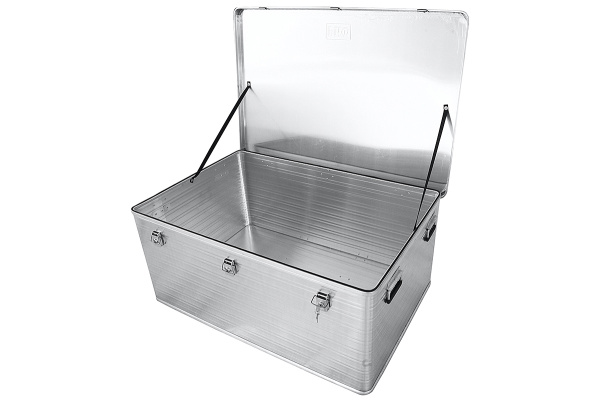 Ящик алюминиевый РИФ усиленный с замком 1176х790х517 мм (ДхШхВ)