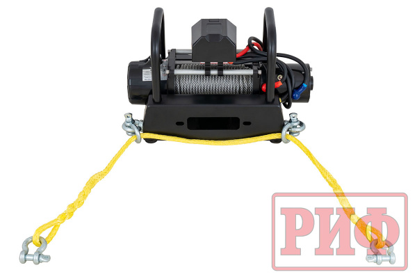 Лебёдка переносная РИФ 12000 c площадкой и проводами (стальной трос)