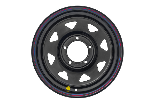 Диск усиленный УАЗ стальной черный 5x139,7 8xR16 d110 ET+15 (треуг. мелкий)