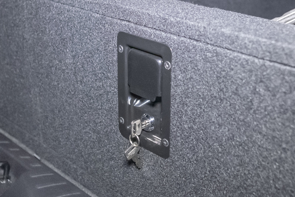 Органайзер в багажник для Toyota Land Cruiser 300 (2 выдв.ящика+клав.замки+спальник)