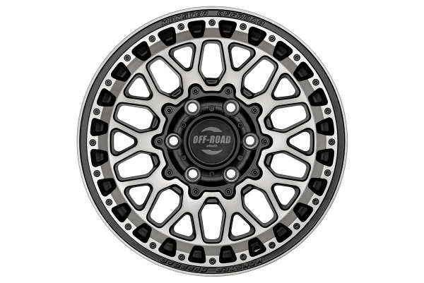 Диск литой серебристо-черный матовый 6x139,7 8,5xR17 d106,1 ET+20