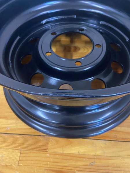 Диск усиленный УАЗ стальной черный 5x139,7 7xR16 d110 ET-3 (уценка)