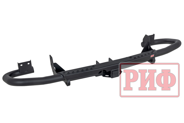 Бампер РИФ силовой задний УАЗ Патриот 2015+ с квадратом под фаркоп, стандарт