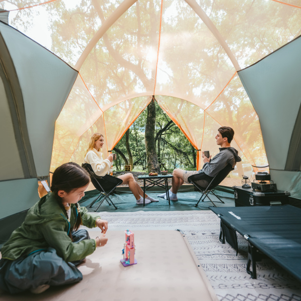 3 Палатка Naturehike KOTA 4, 8-местная, алюминиевый каркас, темно-зеленая