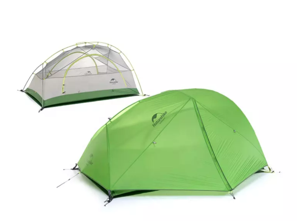 1 Палатка Naturehike Star-river 2-местная, алюминиевый каркас, сверхлегкая, зеленый