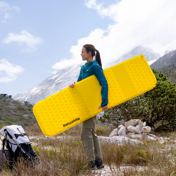 2 Коврик надувной Naturehike 196х65х3,5 см, желтый 2 Коврик надувной Naturehike 196х65х3,5 см, желтый
