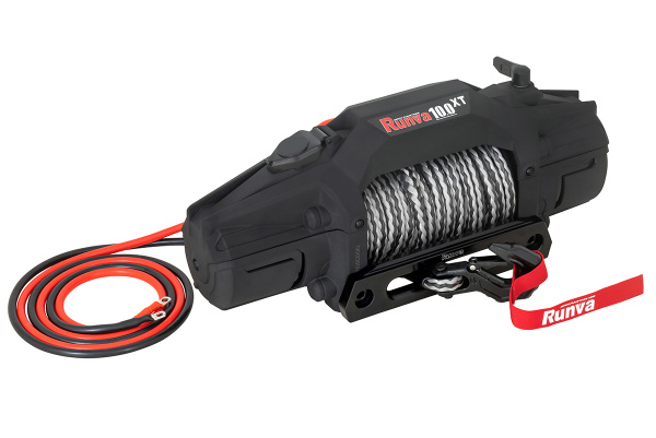 Лебёдка электрическая 12V Runva 10000 lbs 4500 кг синтетический трос