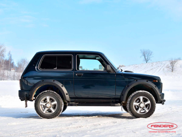 Расширители колёсных арок ВАЗ НИВА 4X4 URBAN 3D (передние 70 мм, задние 70 мм)