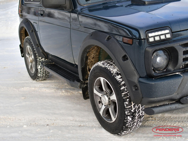 Расширители колёсных арок ВАЗ НИВА 4X4 URBAN 3D (передние 70 мм, задние 70 мм)