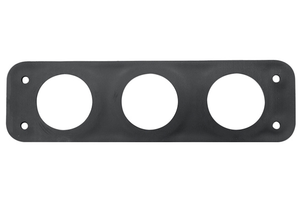 Панель монтажная для приборов три отверстия Панель монтажная для приборов три отверстия