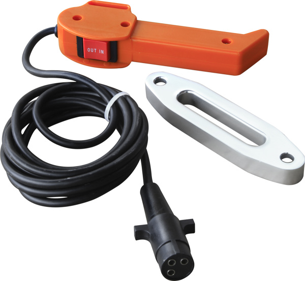 Лебёдка электрическая 12V Runva EWX4500USR 2040 кг (синтетический трос)