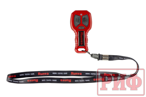 Лебёдка переносная РИФ 3500A c малой площадкой и проводами (в сборе) стальной трос