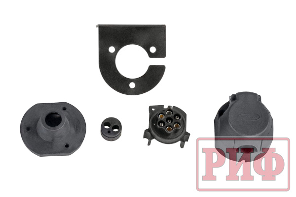 Бампер РИФ силовой задний Haval H5 2019-2021 c квадратом под фаркоп