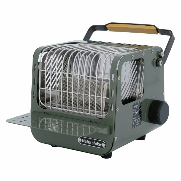 Обогреватель газовый Naturehike многофункциональный, 1,1 кВт зеленый