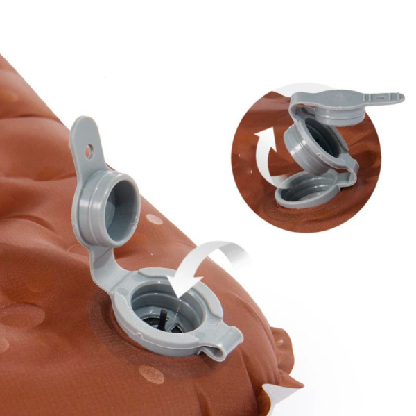 2 Коврик надувной Naturehike 183х64х8 см, оранжевый