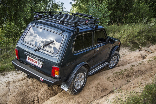 Бампер РИФ задний ВАЗ Нива с фаркопом