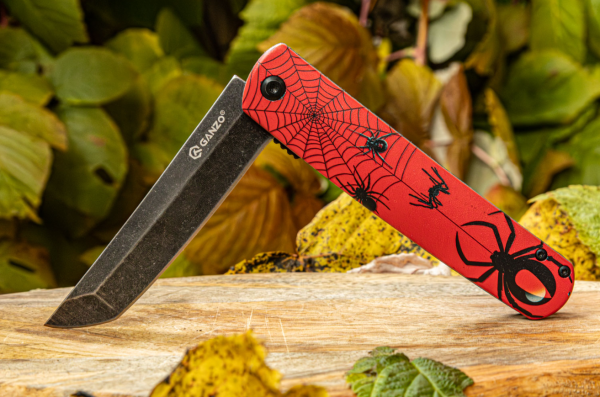 Нож GANZO, G626-GS Красный Самурай, длина клинка 96 мм