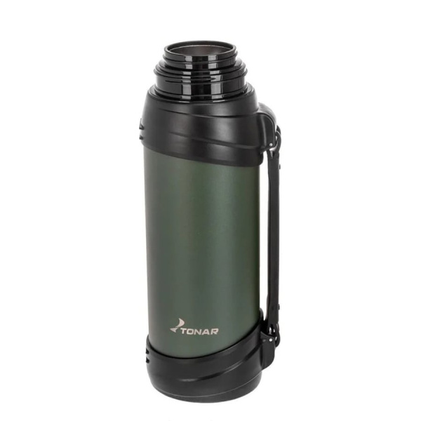 5 Термос ТОНАР 2000ML хаки (дополн.пласт.чашка, ручка)
