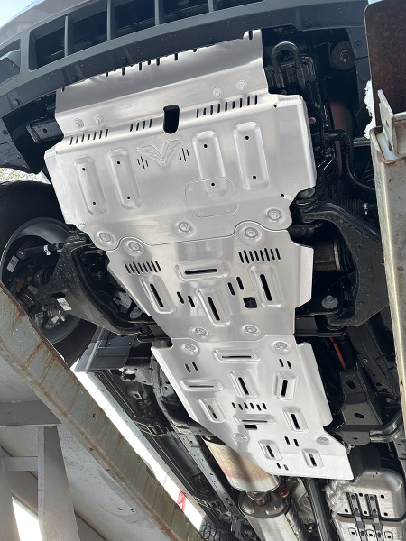 Защита Falcon радиатора, картера, РК, КПП для GWM TANK 400 (базовая версия), алюминий, 8 мм