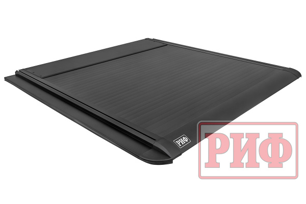 Крышка кузова РИФ для Toyota Hilux 2015+, роллета раздвижная с электоприв. 1572х1563 мм, алюм. черн.