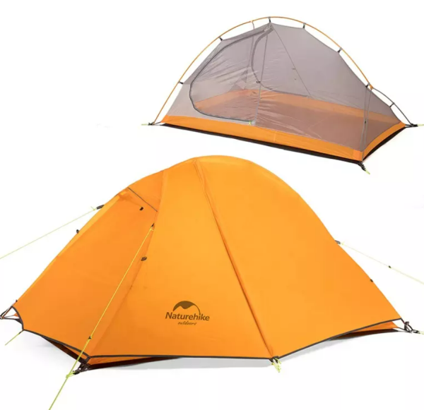 Палатка Naturehike Cycling Si 1-местная, алюминиевый каркас, сверхлегкая, оранжевый