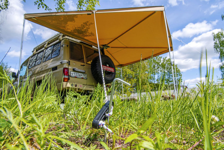 Маркиза автомобильная РИФ веерная 2,5х2,5 м (правая)