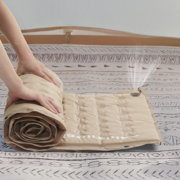 3 Коврик самонадувающийся Naturehike, 200х65х6 см, с подушкой, бежевый 3 Коврик самонадувающийся Naturehike, 200х65х6 см, с подушкой, бежевый