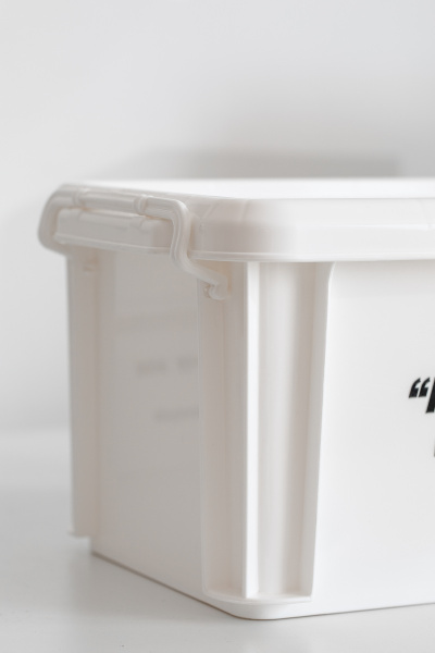 Контейнер IRIS для хранения, с крышкой, белый