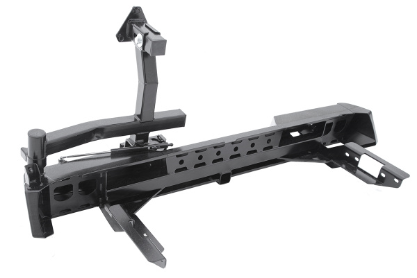 Бампер РИФ силовой задний Toyota Hilux 2015+ с квадратом под фаркоп и калиткой