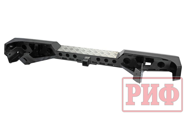 Бампер РИФ силовой задний Ford Ranger T6 2011-2015 с квадратом под фаркоп и фонарями