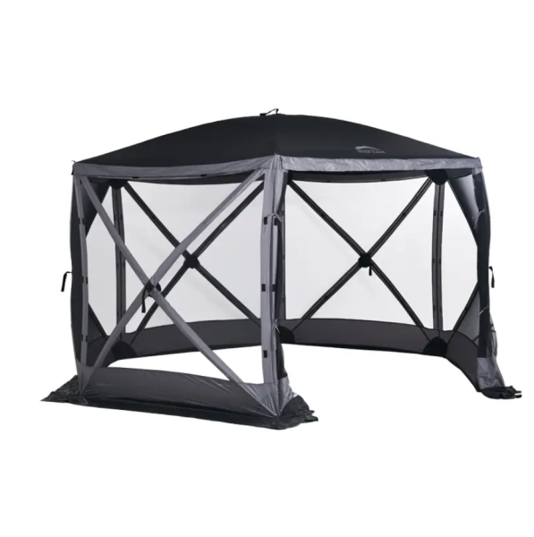 Шатер Wild Land Hub screen house 600, коричнево-бежевый, со стенками