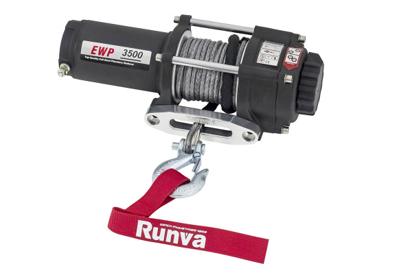 Лебёдка электрическая 12V Runva 3500A lbs 1588 кг (кевлар) Лебёдка электрическая 12V Runva 3500A lbs 1588 кг (кевлар)