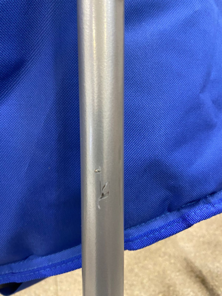 4. Кресло PREMIER, круглое, синее, 60х80х60 см, до 100 кг. (уценка)