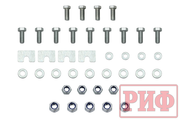 Бампер РИФ силовой передний Renault Duster 2021+ с квадратом под фаркоп и защитой радиатора