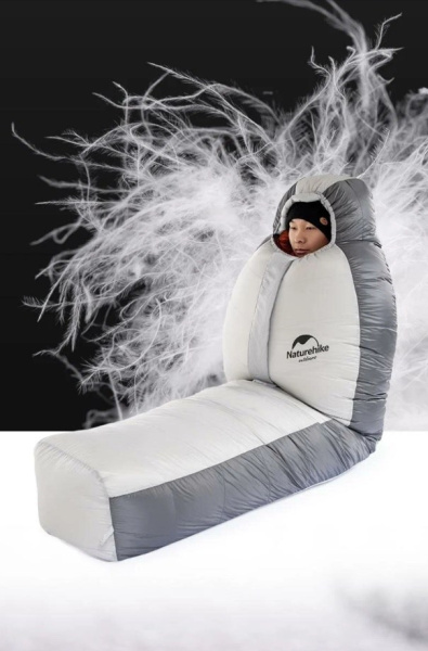 Мешок спальный Naturehike Arctic-17, 200х75 см, (ТК: -17C), серебристый
