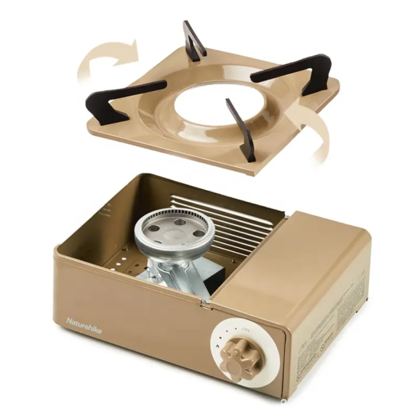 1 Плита газовая Naturehike 2 кВт, циклон, коричневая