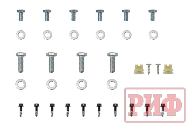 Бампер РИФ силовой передний TLC Prado 120 с доп. фарами, центр. дугой, защитой бачка омывателя