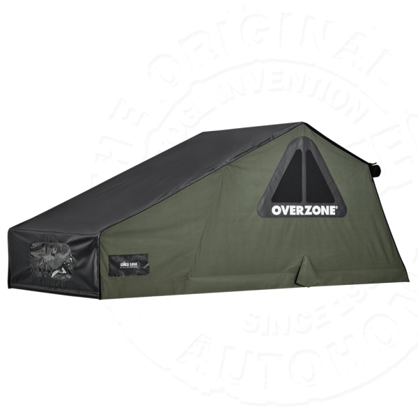 Палатка на крышу автомобиля AUTOHOME OVERZONE SMALL STANDARD, тент песочный, лестница 220 мм