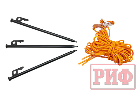 Маркиза автомобильная РИФ веерная, безопорная 2,3х2 м (правая)