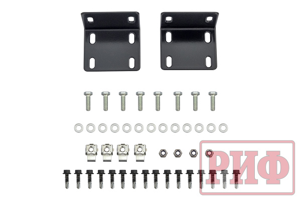 Бампер РИФ силовой передний Mitsubishi Pajero Sport 2015+ под доп. фары и парктрон., с защит. дугой