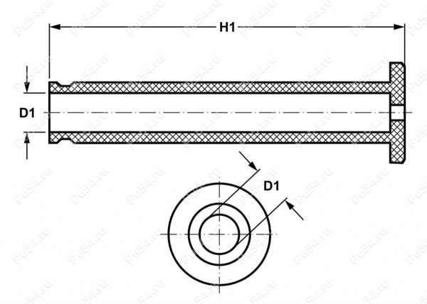 Чехол рукоятки 33*107, полиуретановый для хай-джека (hi-jack) Чехол рукоятки 33*107, полиуретановый для хай-джека (hi-jack)