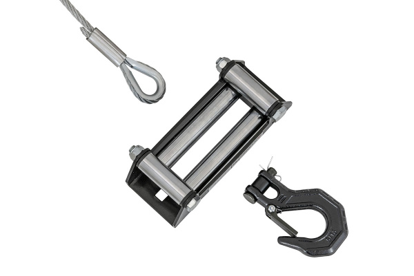 Лебёдка электрическая 12V Runva 6000 lbs 2500 кг (стальной трос)