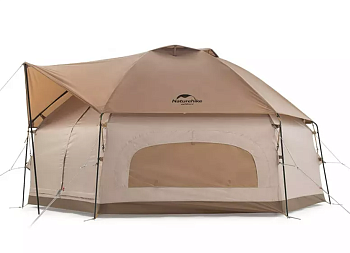 Палатка Naturehike Hexagon шестиугольная 4-местная, алюминиевый каркас, песочный