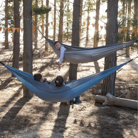 5.Гамак Naturehike без планок, туристический, нейлон, зеленый