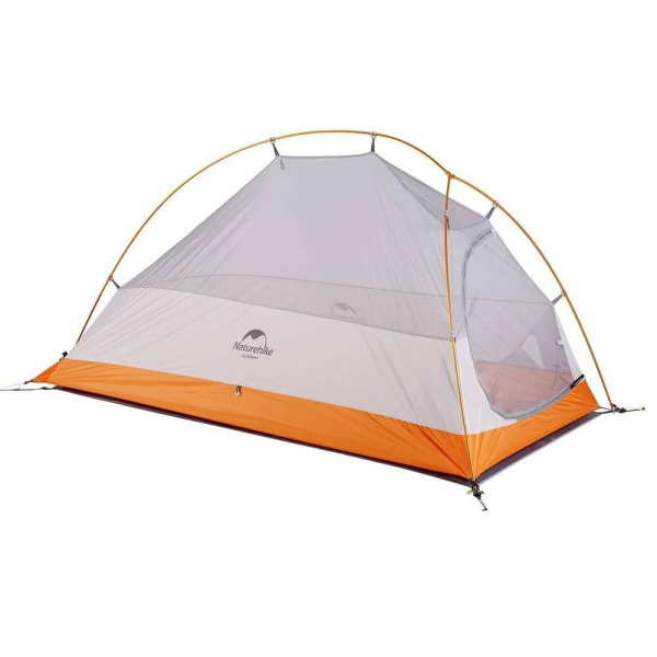 1 Палатка Naturehike Cloud Up 1-местная, алюминиевый каркас, сверхлегкая, оранжевая