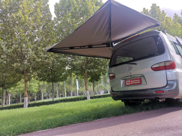 Маркиза автомобильная РИФ безопорная, веерная 2,3х2 м (левая)