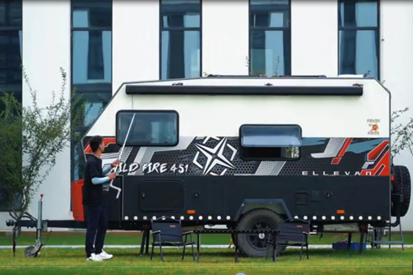 Маркиза автомобильная РИФ 2,0х1,5 м кассетная, привод механический, ручной, корпус белый