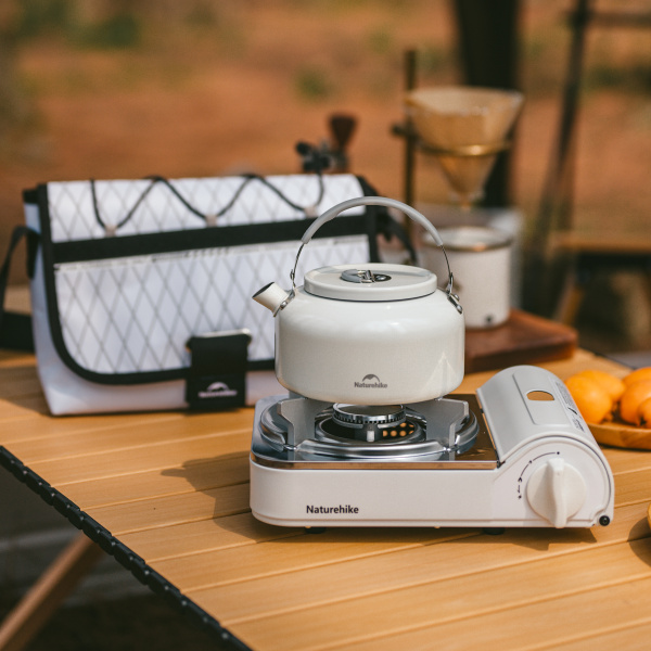 3 Плита газовая Naturehike 2,2 кВт, темно-белая