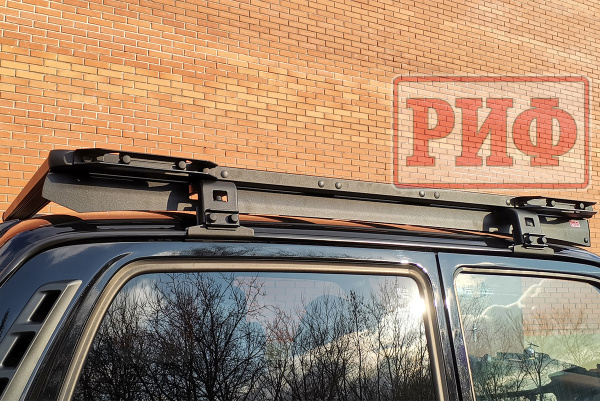 Багажник экспедиционный (платформа) алюминиевый РИФ 1250x1510 мм для ВАЗ Нива (с крепежом)